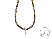 Collana Cesare Paciotti in Argento Occhio di tigre JPCL2422B - JPCL2422B
